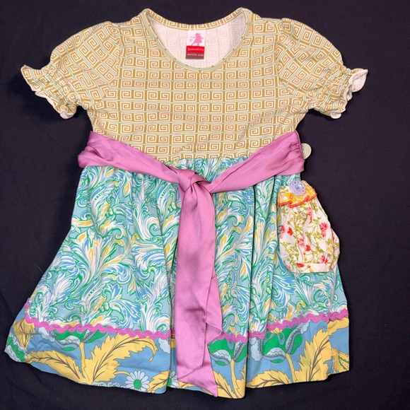 Matilda Jane Serendipity Swirly Sash Tie Whimsical Dress Size 2 - Picture 3 of 6